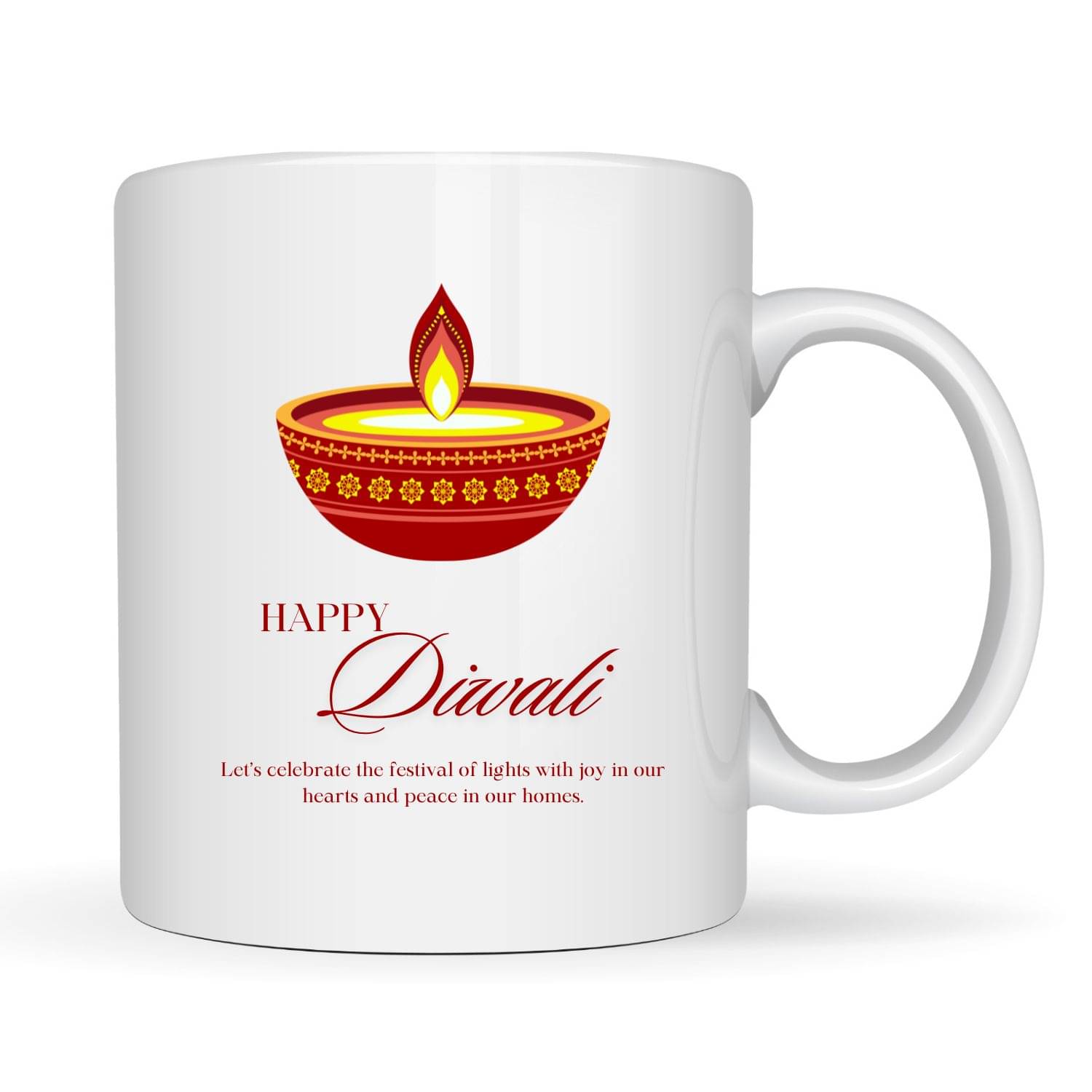     			Ridaa Diwali Special Mug Ceramic Coffee Mug 350 mL ( Pack of 1 )