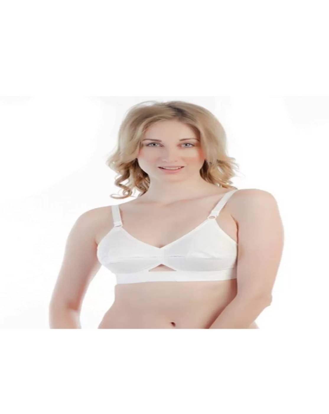     			Ronic Collections. Pack of 1 Cotton Non Padded Cupless Bra For Women ( White )