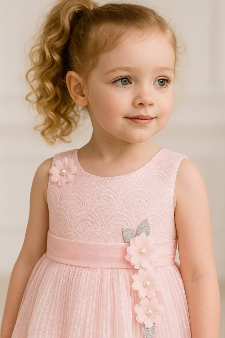 S B DRESS Tissue Frock For Girls ( Pack of 1 , Pink ) S B DRESS Tissue Frock For Girls ( Pack of 1 , Pink )