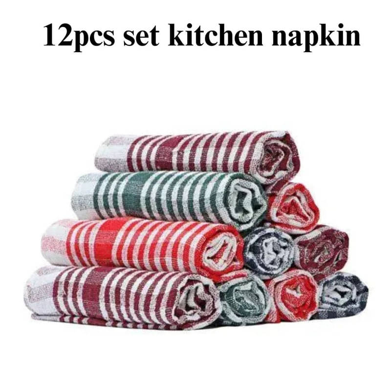     			SHREENATH SOLUTION Set of 12 Cotton Napkin
