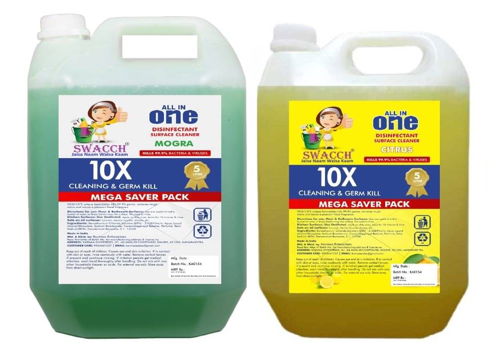     			SWACCH Floor Cleaner Mogra & Lemon 10 L