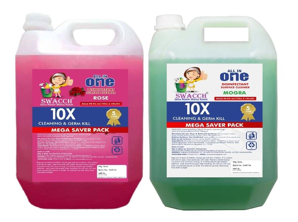     			SWACCH Floor Cleaner Rose & Mogra 10 L