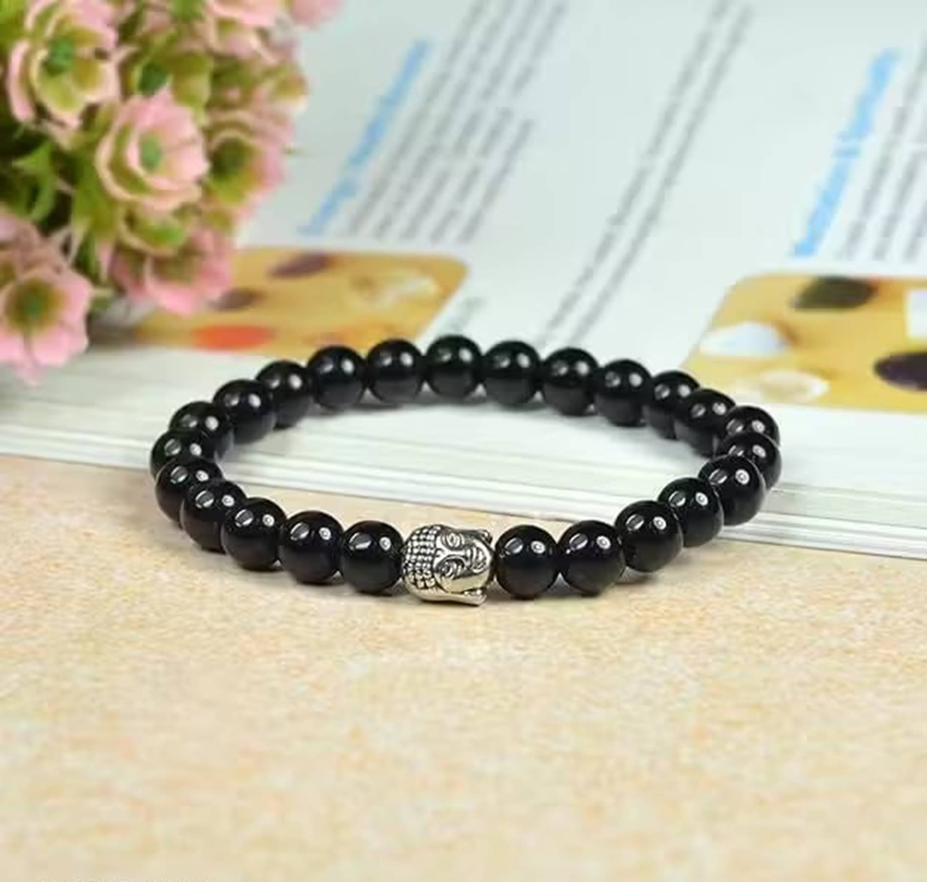     			Seora Black Bracelet ( Pack of 1 )