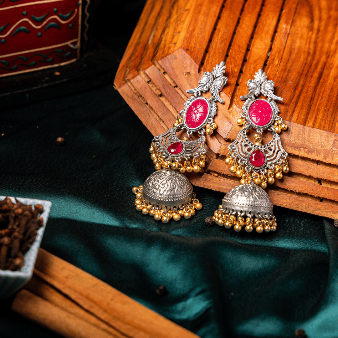     			She store Multi Color Jhumki Earrings ( Pack of 1 )