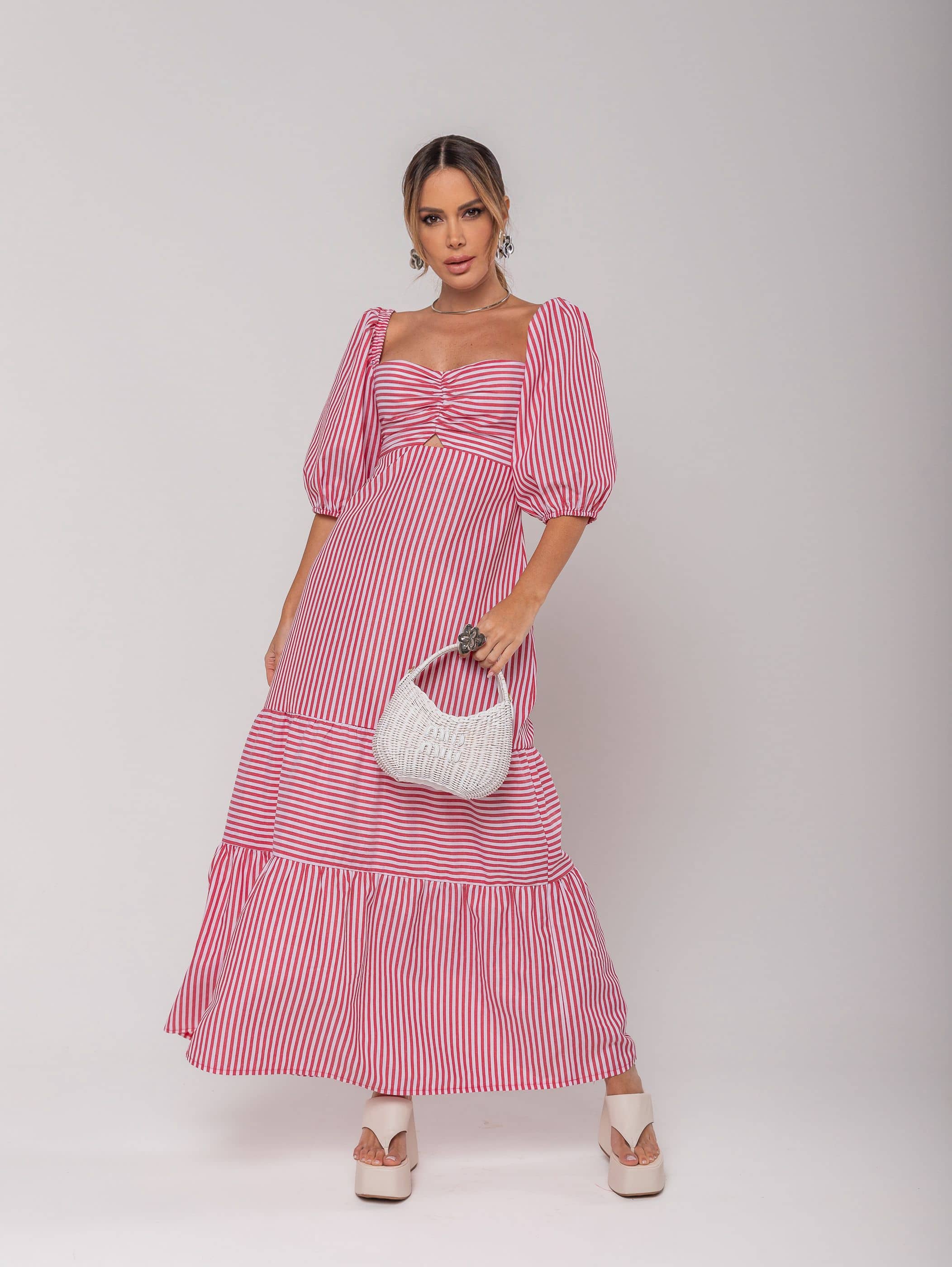 Sheetal associates Women Crepe Fit & Flare Dress ( Pink )