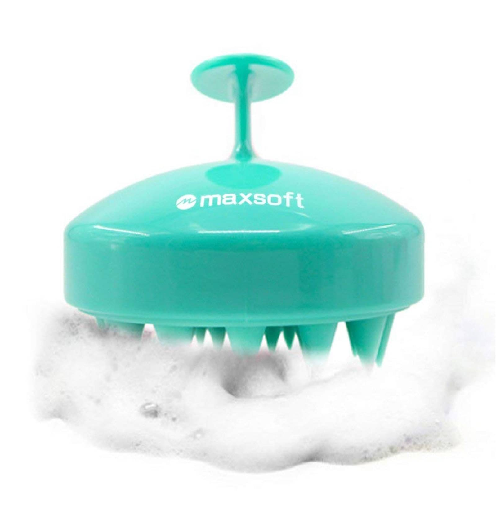     			Silicone Hand Powered Scalp Head Massager Shampoo Brush, Shower Scalp Scrubber with Soft Bristles for All Hair Types of Women