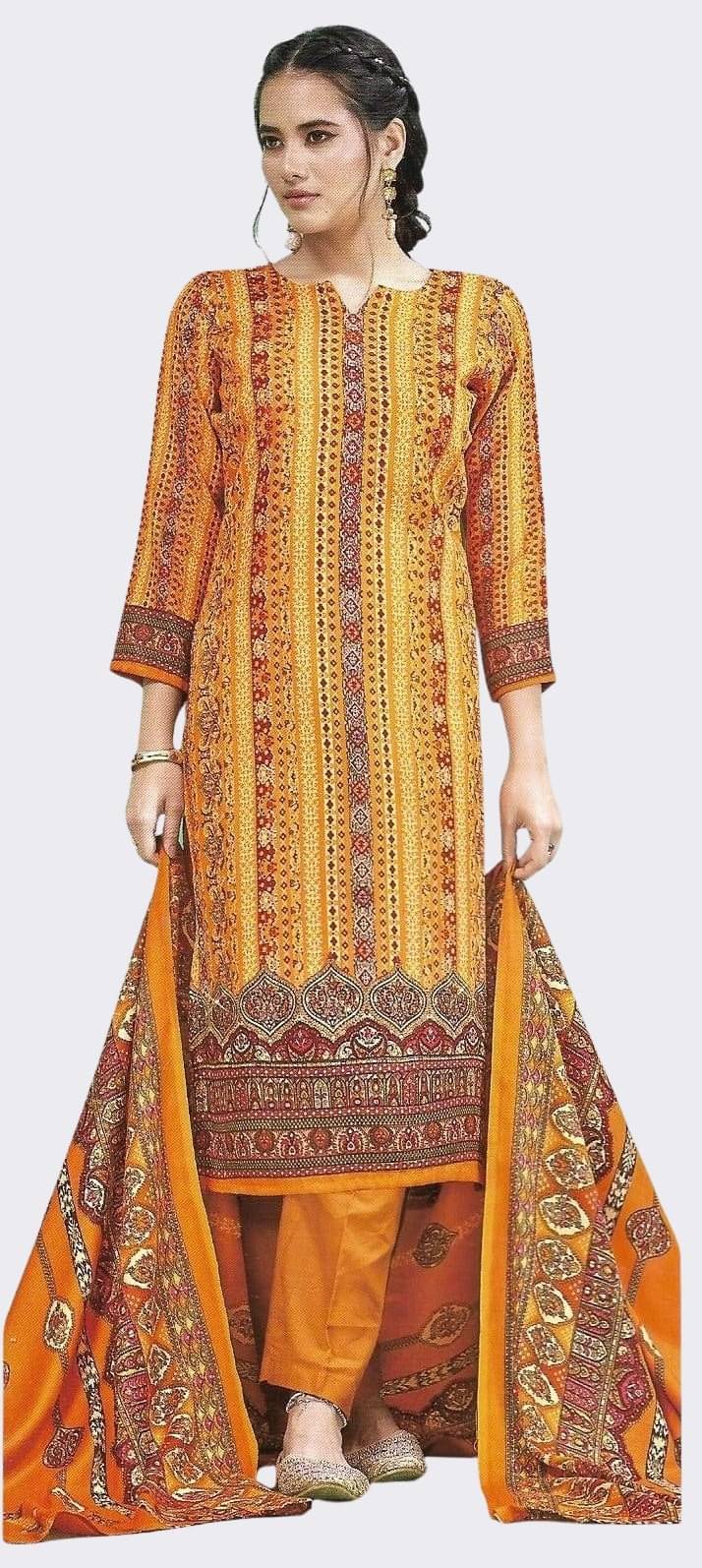 Soul Essence Women Woollen Unstitched Dress Material ( Yellow ) Soul Essence Women Woollen Unstitched Dress Material ( Yellow )