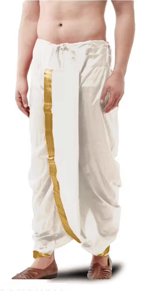 Spewim Polyester Men's Dhoti White ( Pack of 1 ) Spewim Polyester Men's Dhoti White ( Pack of 1 )