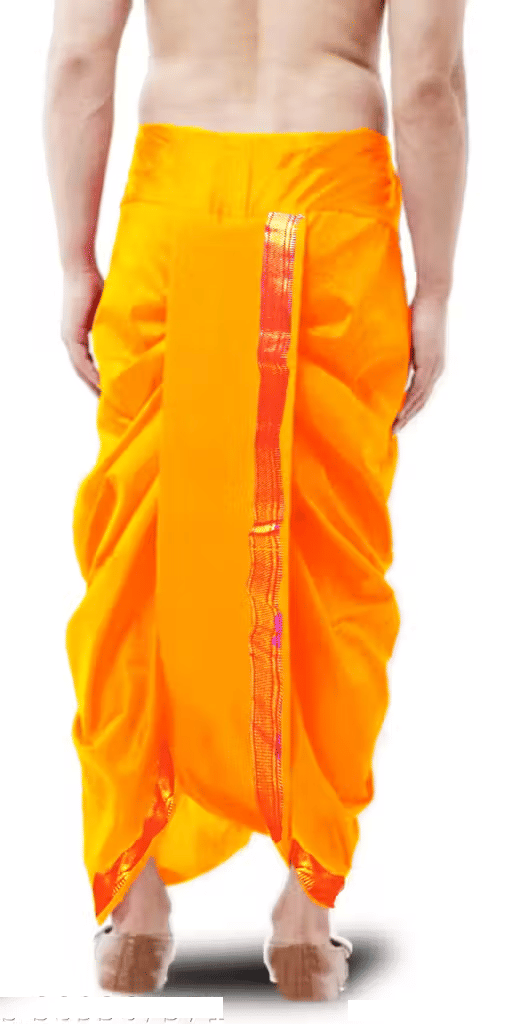     			Spewim Polyester Men's Dhoti Yellow ( Pack of 1 )