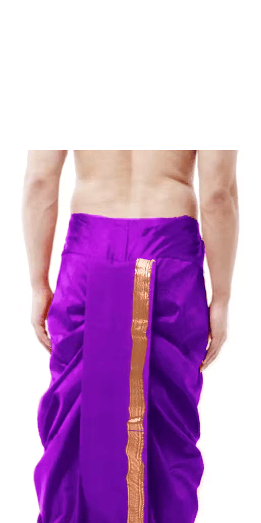     			Spewim Polyester Men's Dhoti Purple ( Pack of 1 )