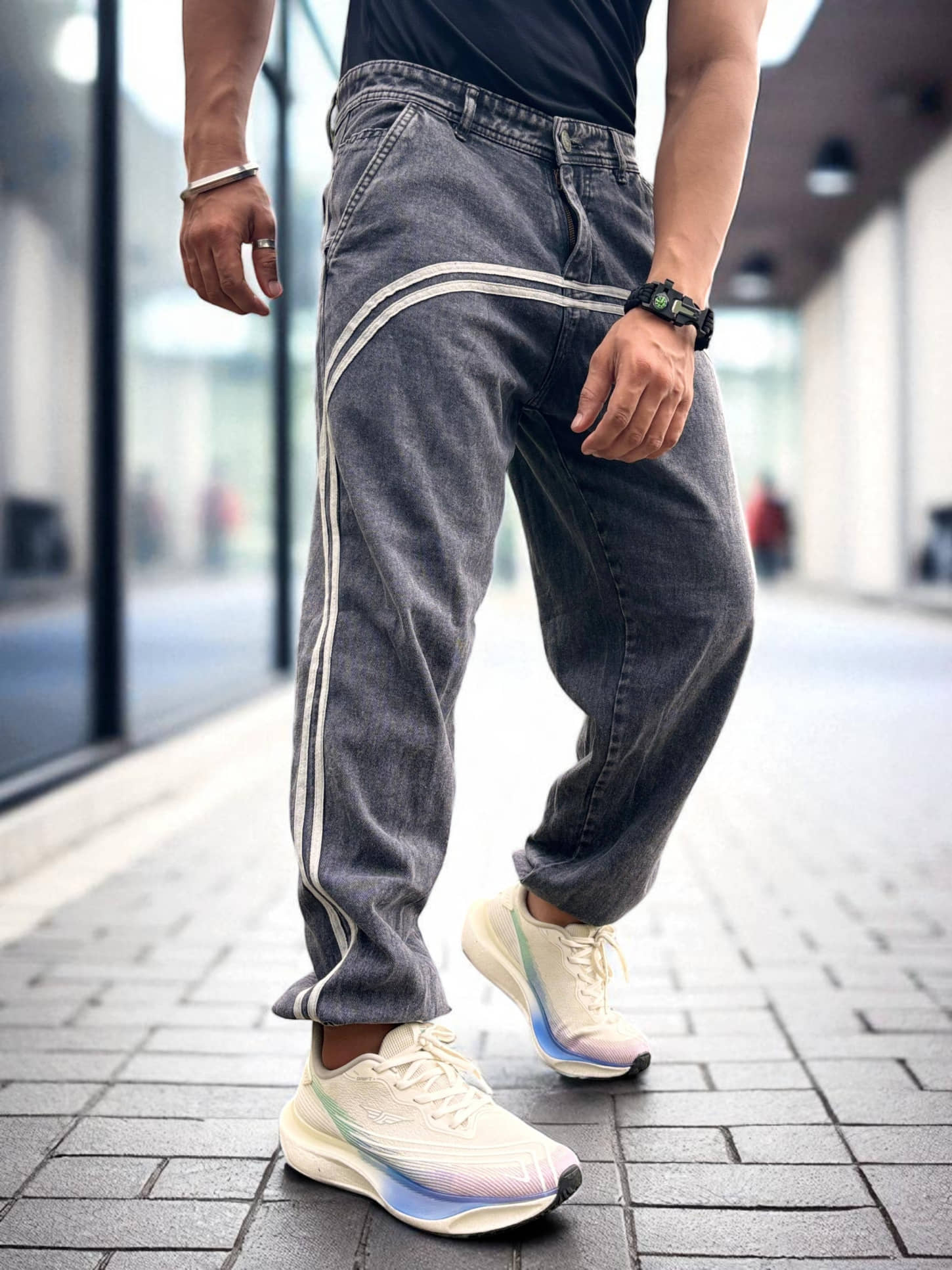 Styzon Jogger Men's Jeans - Black ( Pack of 1 ) - Jeans | Buy online on ZillyBuy