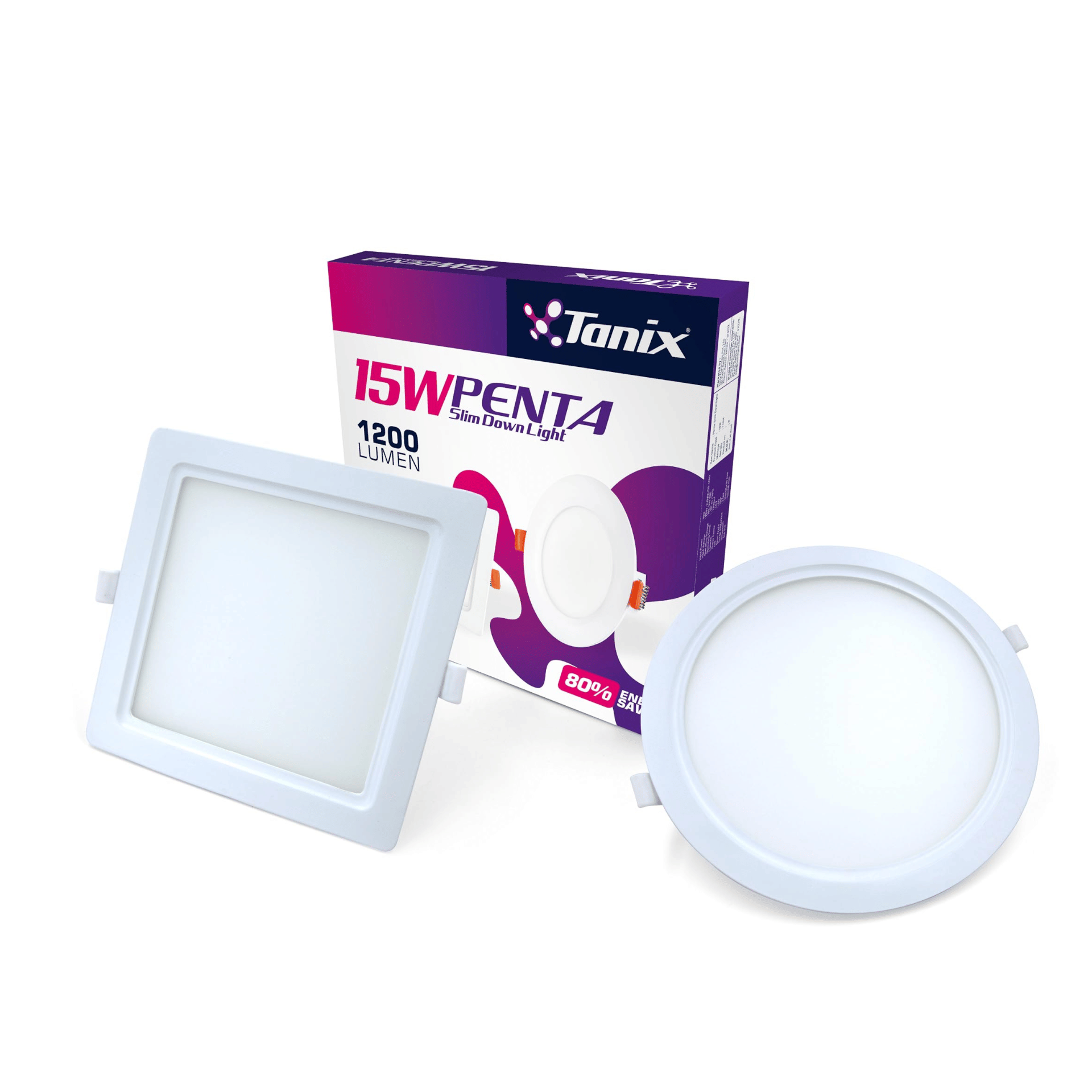 Tanix Aluminium White Ceiling Lights - Pack of 1 Tanix Aluminium White Ceiling Lights - Pack of 1