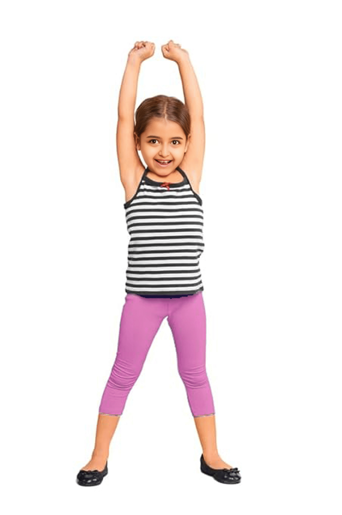 Tik Tok wears Pack of 1 Girls Cotton Capris ( Black )     			Tik Tok wears Pack of 1 Girls Cotton Capris ( Black )