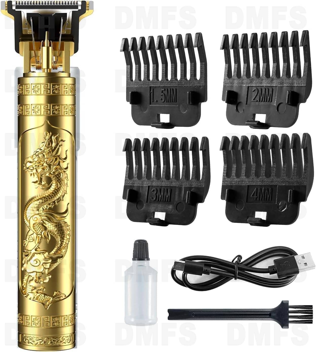     			Trimmer Men Professional Cordless Hair Clipper, Rechargeable Trimmer Hair Trimmer Gold Cordless Beard Trimmer With 120 minutes Runtime