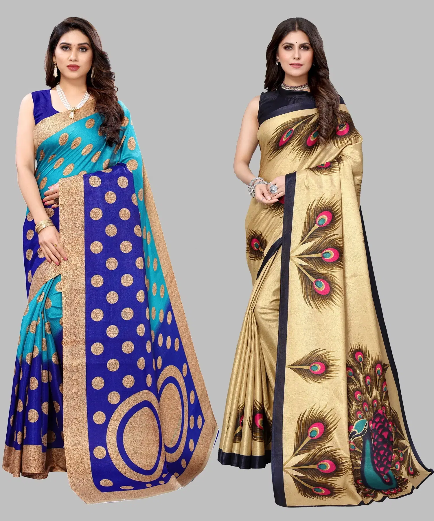     			Yashika Art Silk Printed Regular Saree With Unstitched Blouse Piece ( Multicolor )