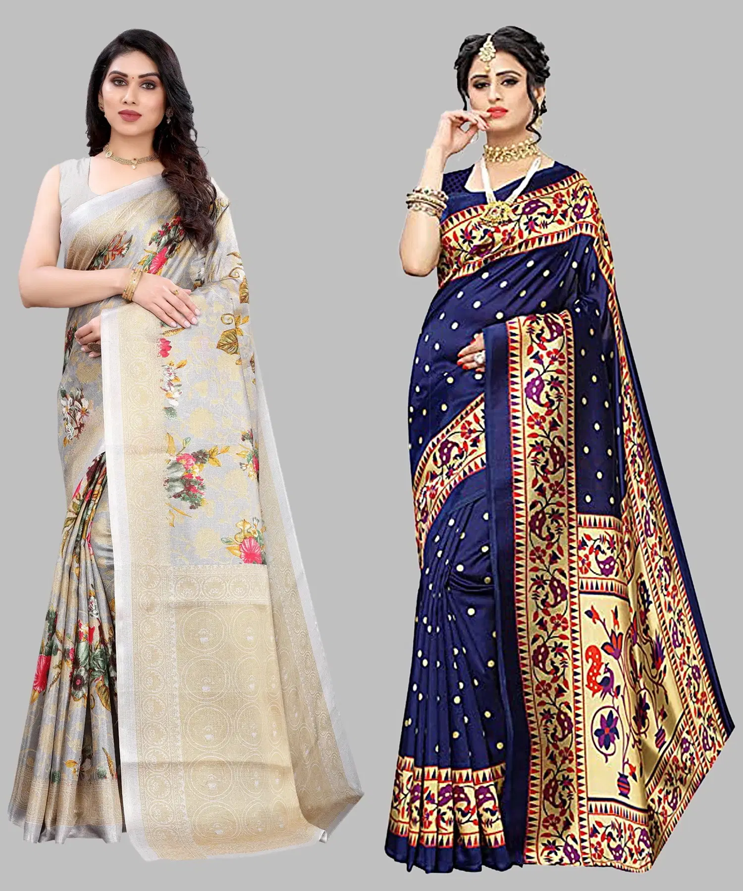     			Yashika Art Silk Self Design Regular Saree With Unstitched Blouse Piece ( Grey )