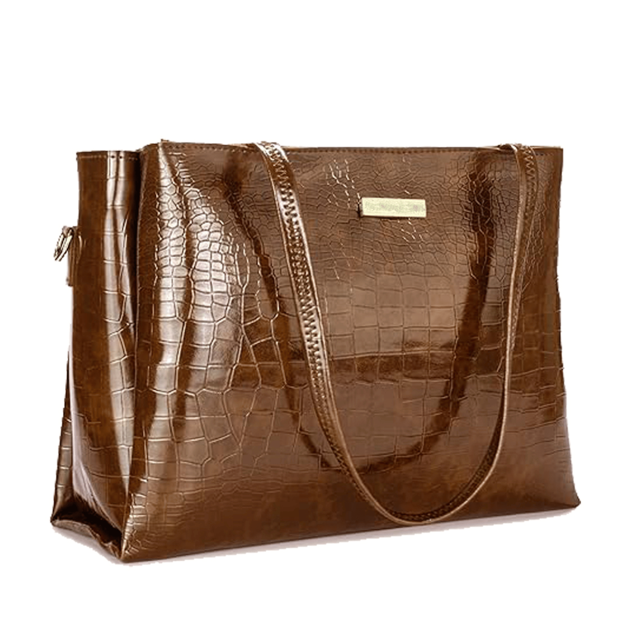     			classicove Tote Bag PU Set of 1 ( Brown )