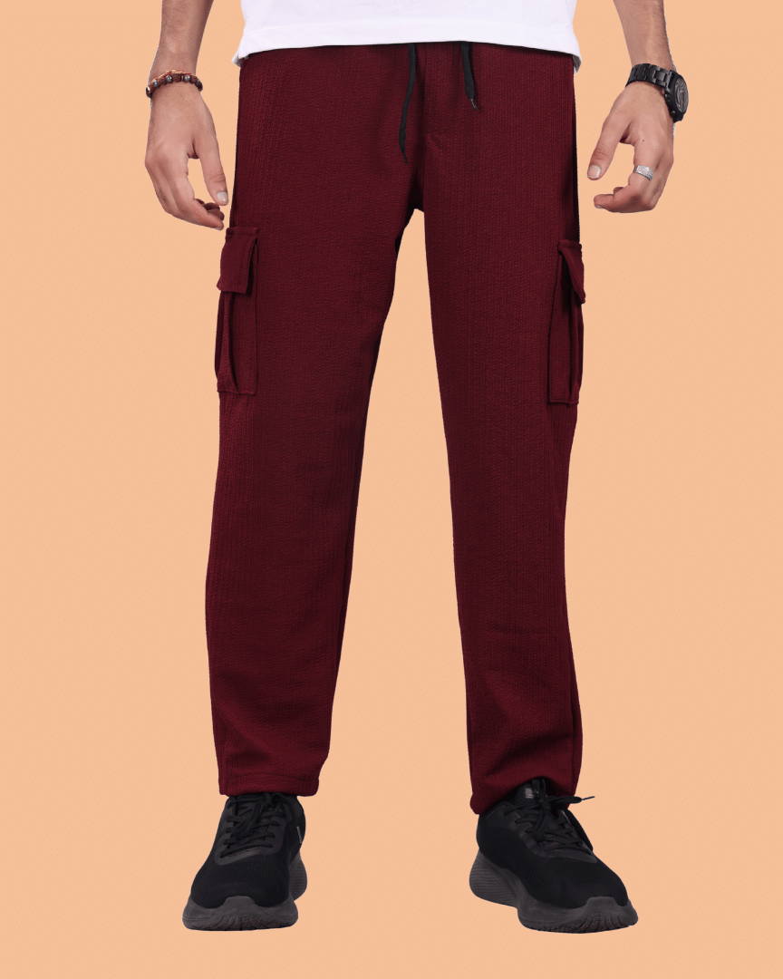 ikigai Loose Men's Cargos - Maroon ( Pack of 1 ) ikigai Loose Men's Cargos - Maroon ( Pack of 1 )