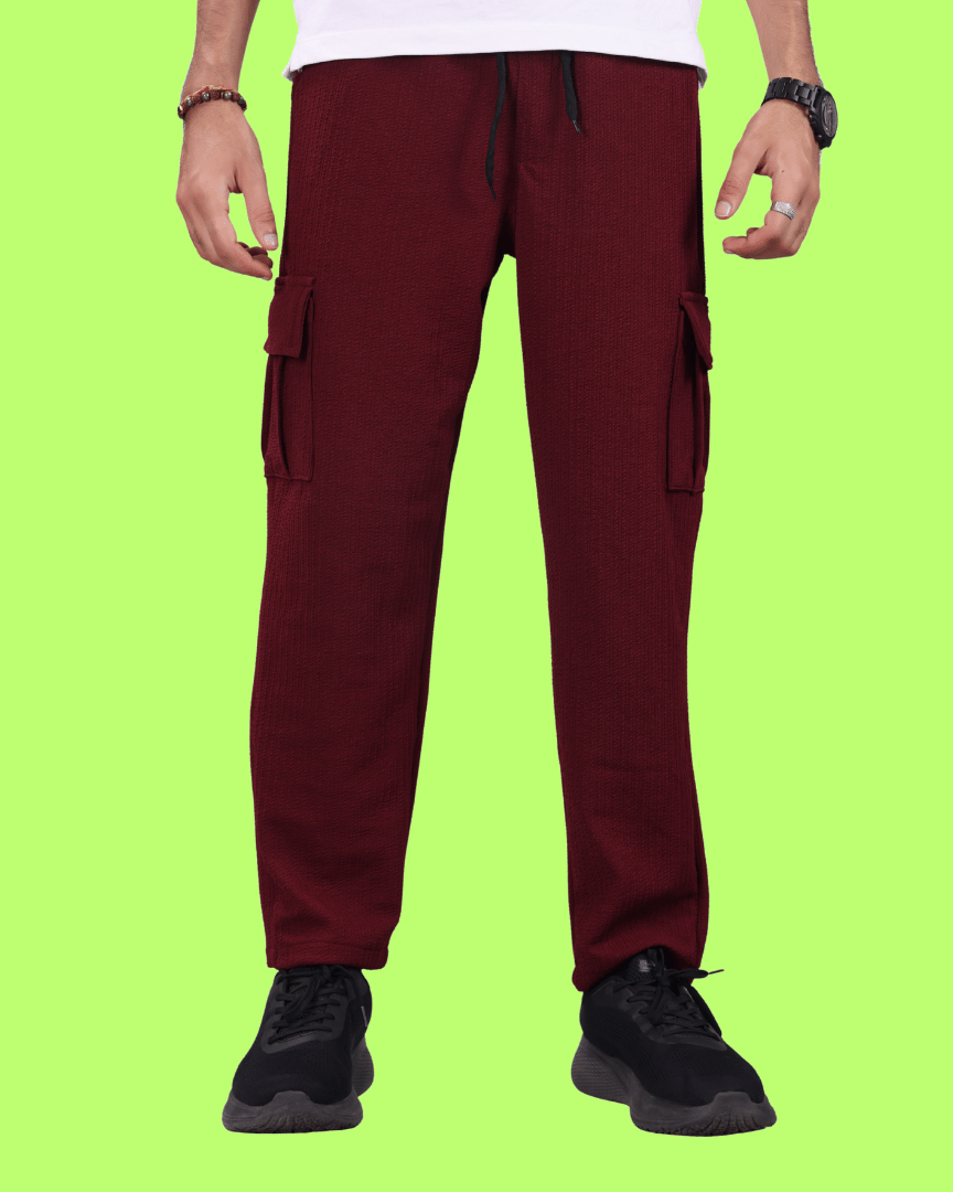 ikigai Loose Men's Cargos - Maroon ( Pack of 1 ) ikigai Loose Men's Cargos - Maroon ( Pack of 1 )