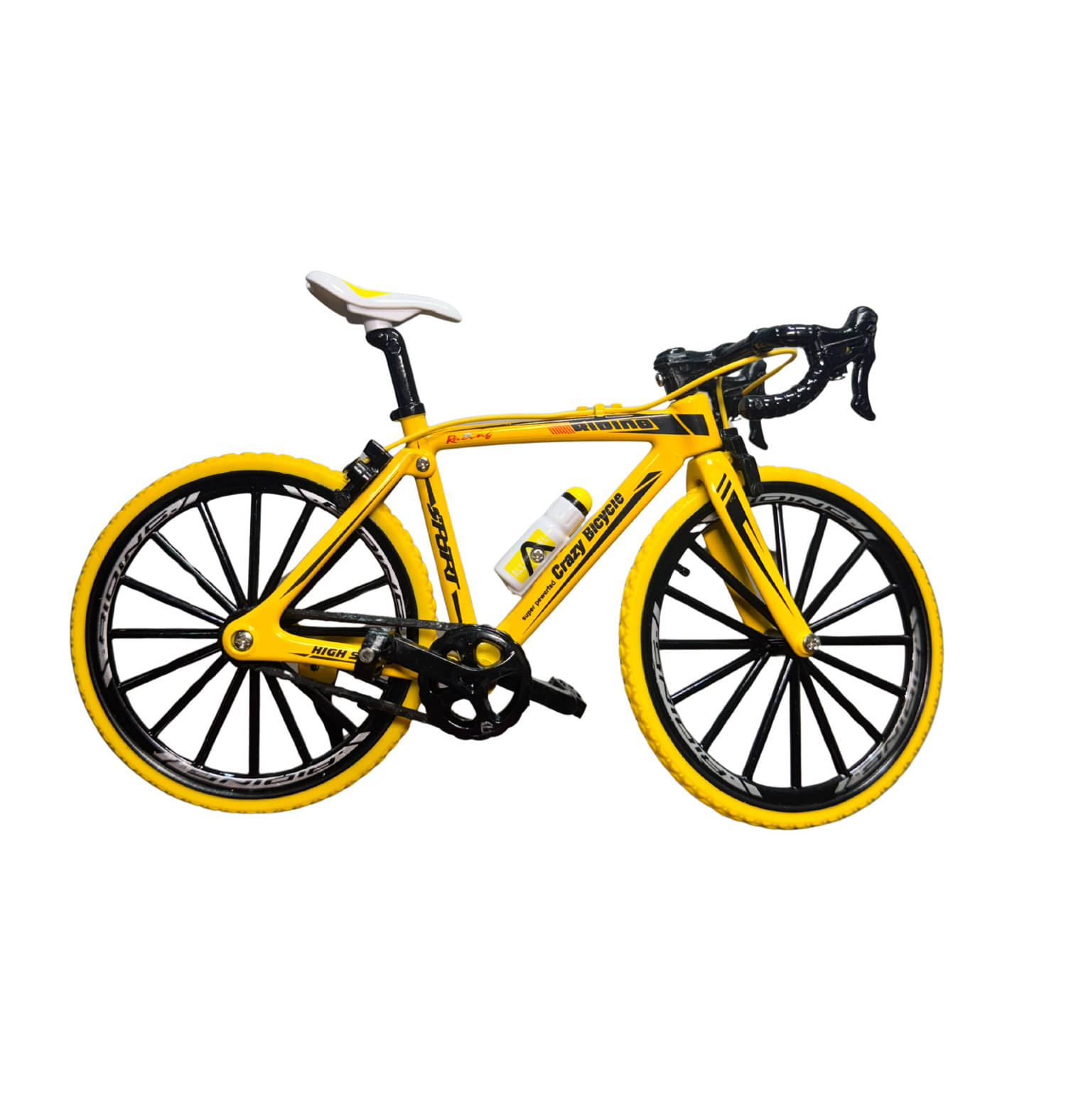     			1:8 Scale Die-Cast Mountain Bicycle Toy Model (Yellow)