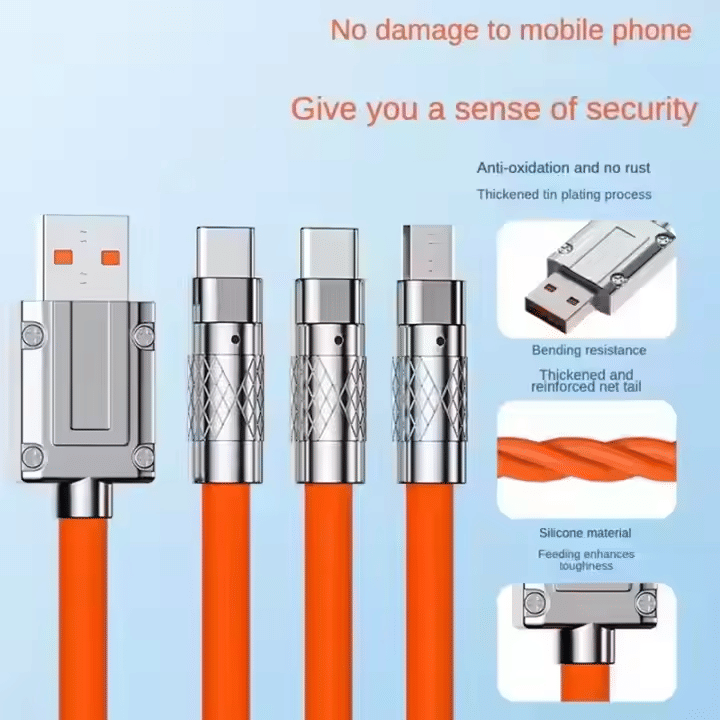 120 w Fast Charging Type-C Cable | Durable Braided USB-C to USB-C Cord with Smart Chip | Quick Charge & High-Speed Data Transfer 120 w Fast Charging Type-C Cable | Durable Braided USB-C to USB-C Cord with Smart Chip | Quick Charge & High-Speed Data Transfer