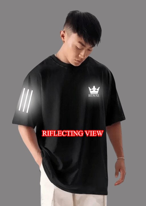     			AACHIPAN Men Cotton Regular Fit Printed T-Shirt ( Black )