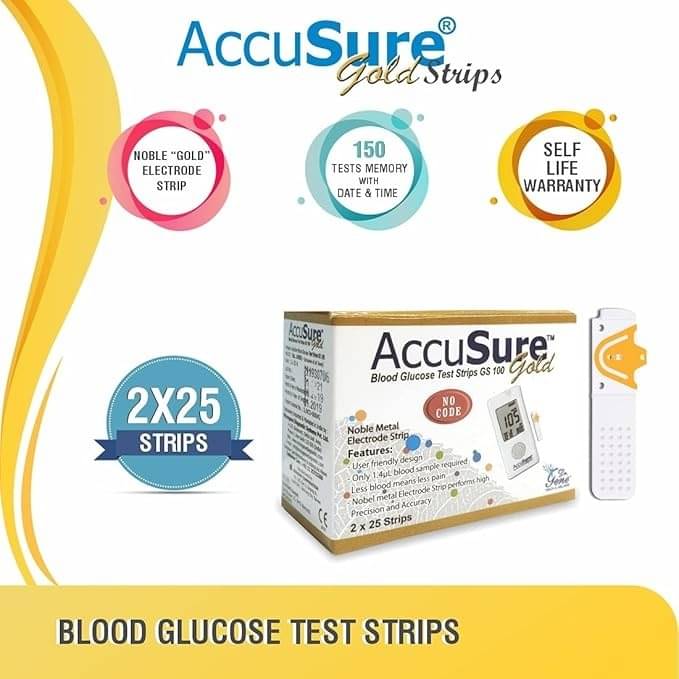 ACCUSURE Gold 50 Test Strips ACCUSURE Gold 50 Test Strips