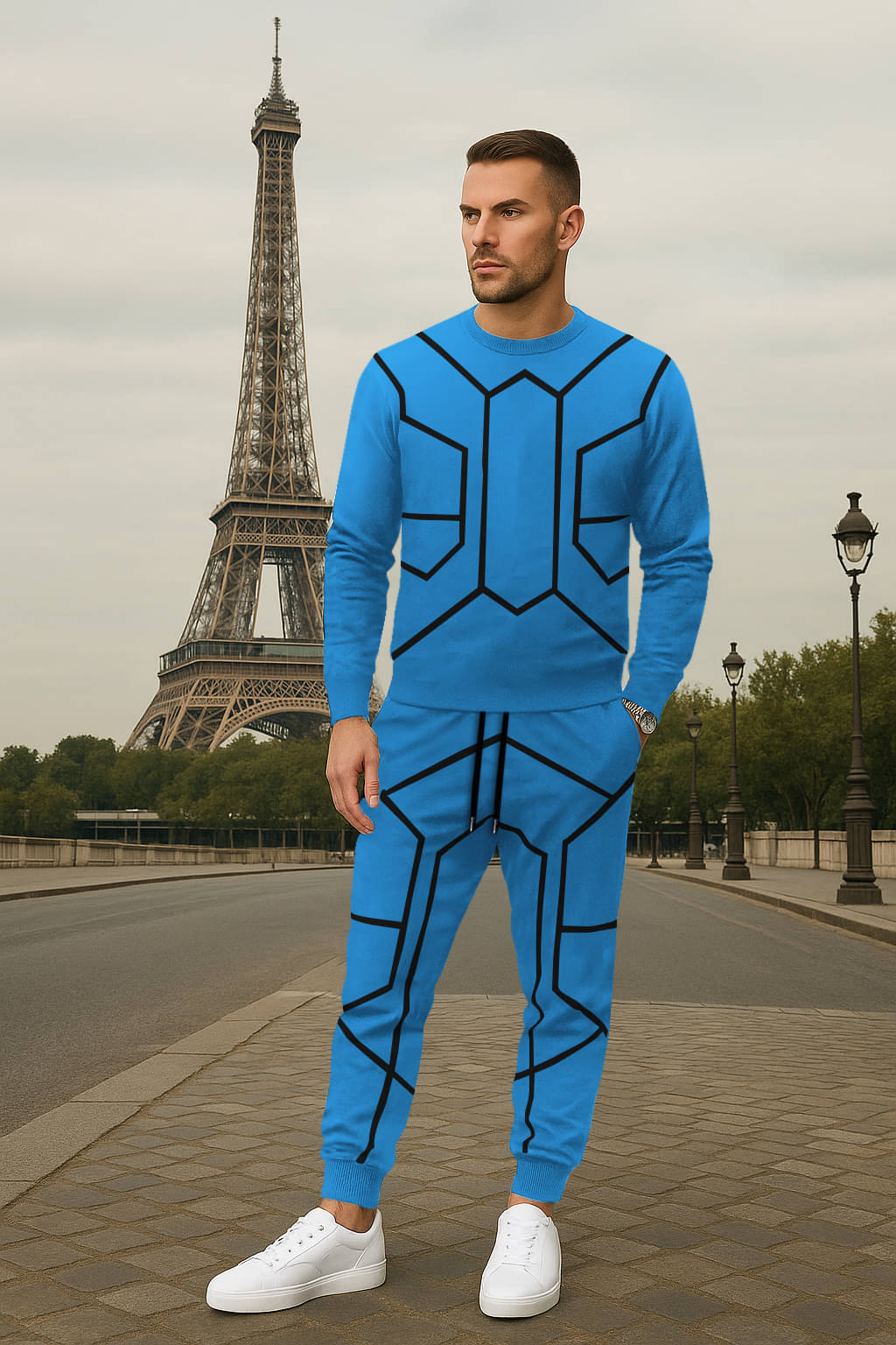     			AIFEES Multicolor 5 Cotton Blend Relaxed Fit Men's Tracksuit ( Pack of 2 )
