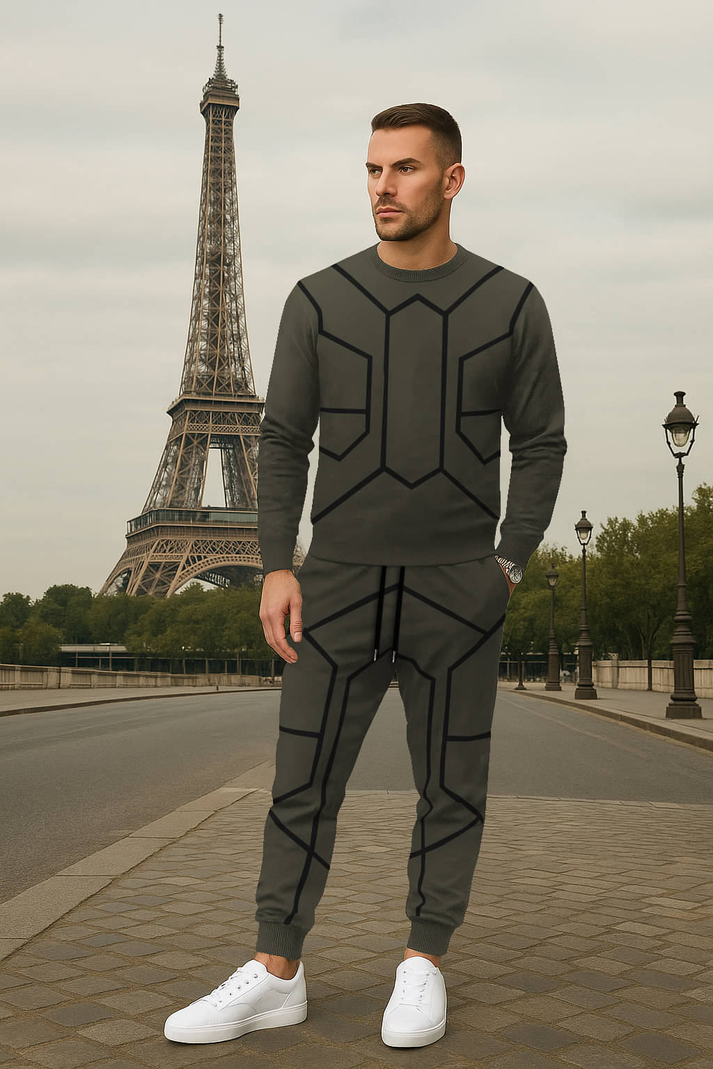     			AIFEES Multicolor 7 Cotton Blend Relaxed Fit Men's Tracksuit ( Pack of 2 )