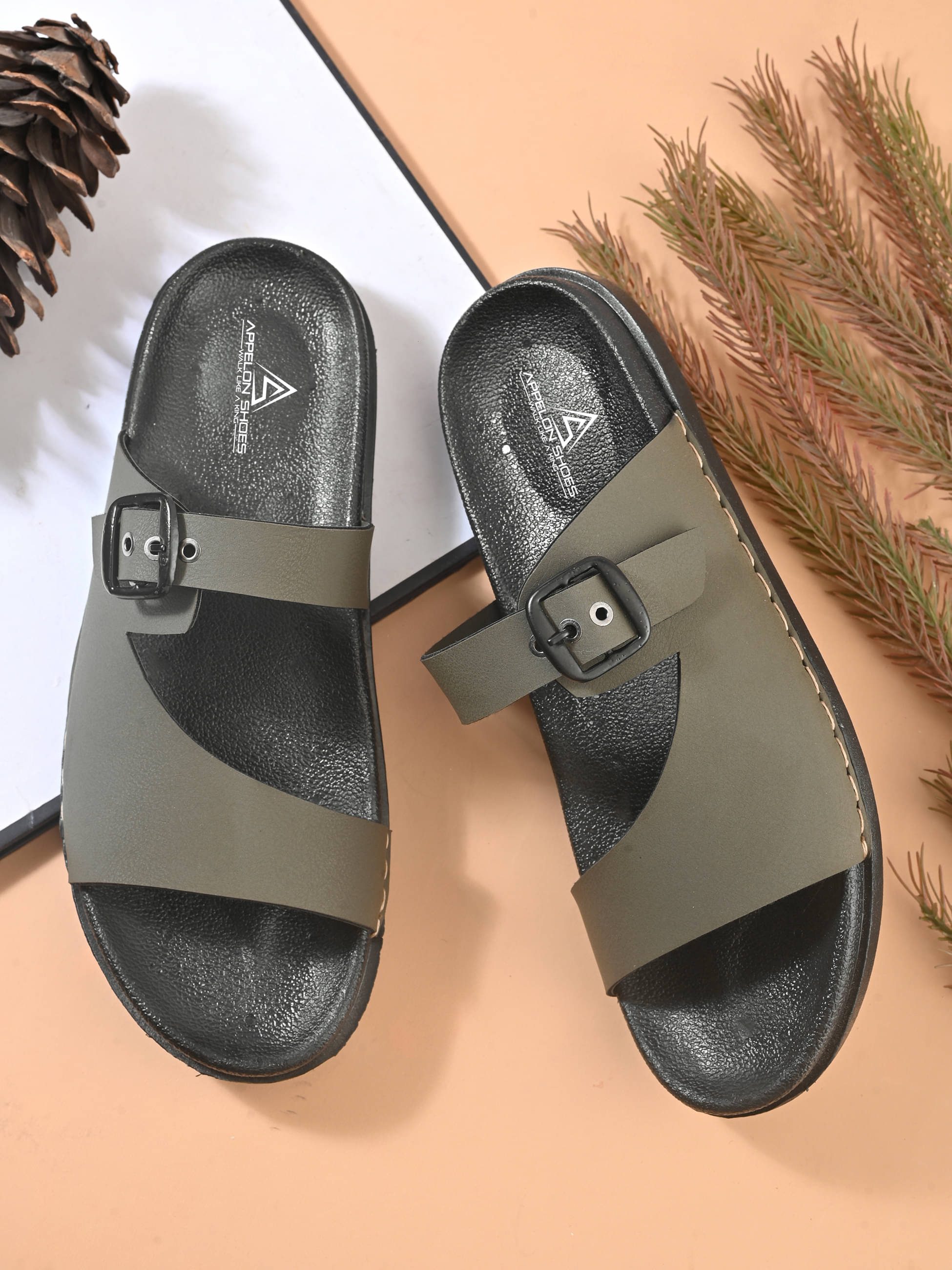     			APPELON Olive Men's Daily Slipper