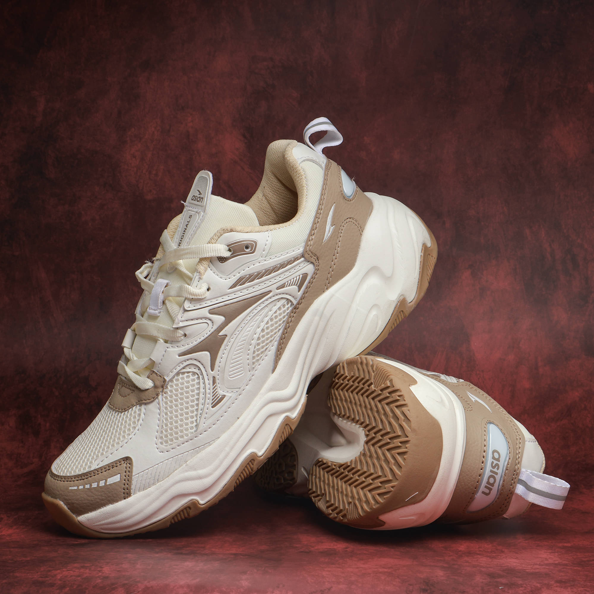 ASIAN DOMINATOR-04 Cream Men's Sports Running Shoes ASIAN DOMINATOR-04 Cream Men's Sports Running Shoes