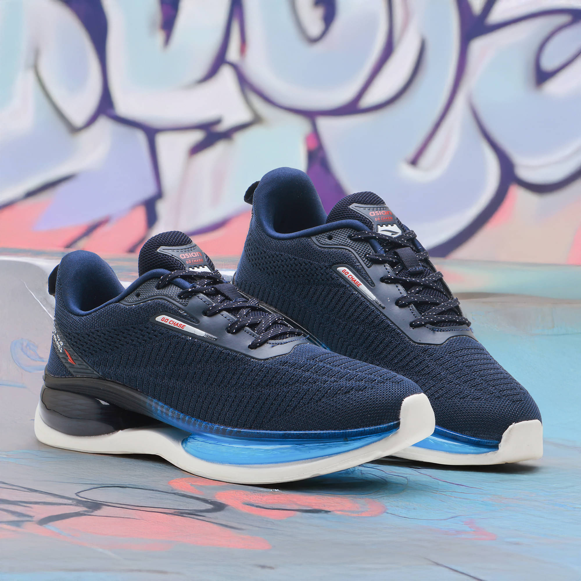     			ASIAN TITAAN-07 Navy Men's Sports Running Shoes