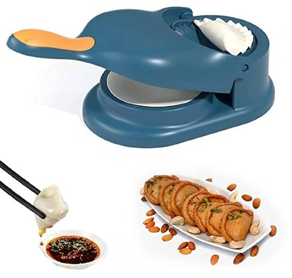     			Analog Kitchenware 2 In 1 Plastic Puri/Gujiya/Samosa/Ghughra/Skin Dumpling Press/Momos Maker