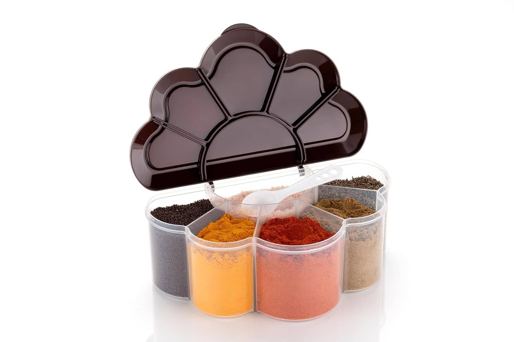 Analog Kitchenware Spice/Masala/Pickle Plastic Brown Multi-Purpose Container ( Set of 1 )