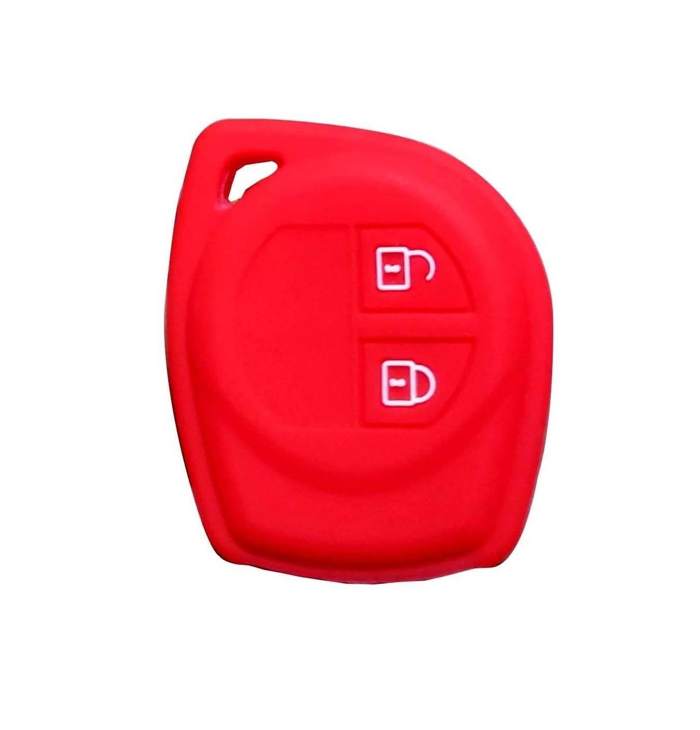    			AutoRight Silicone Car Key Cover for Maruti Suzuki Baleno, Grand Vitara, XL6, Swift, Brezza, Ertiga, Dzire, Celerio, Ciaz, SX4, Ignis, S Presso, S Cross, Fronx 2 Button Key Cover (Red)