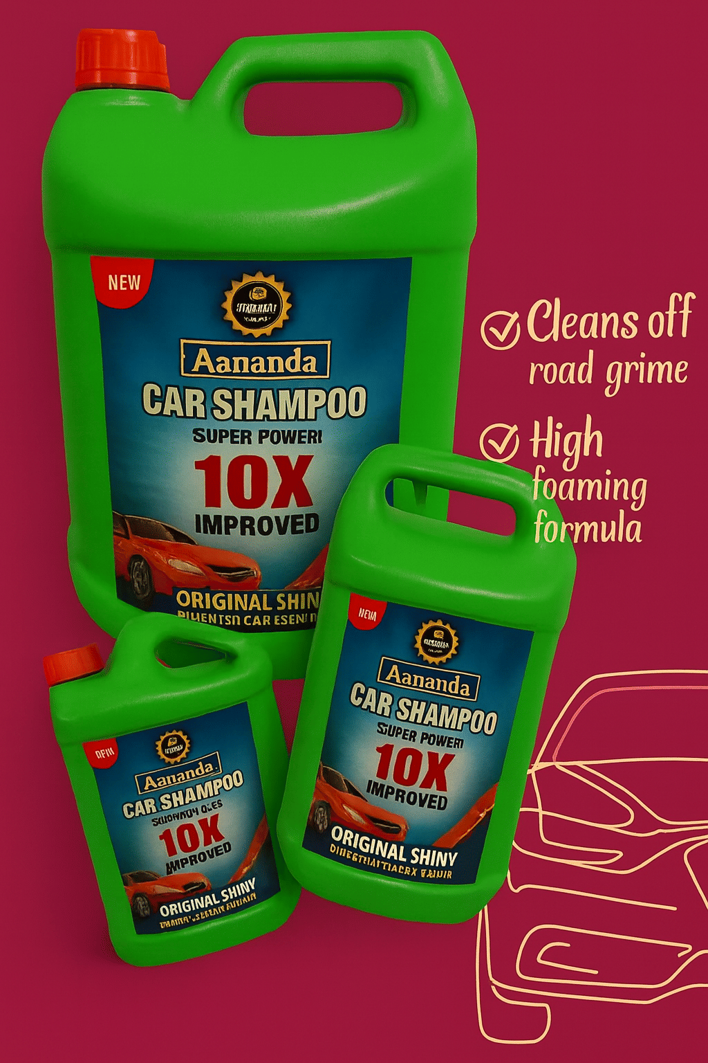     			Car Shampoo 5 Ltr | High Foam, Streak-Free Vehicle Wash