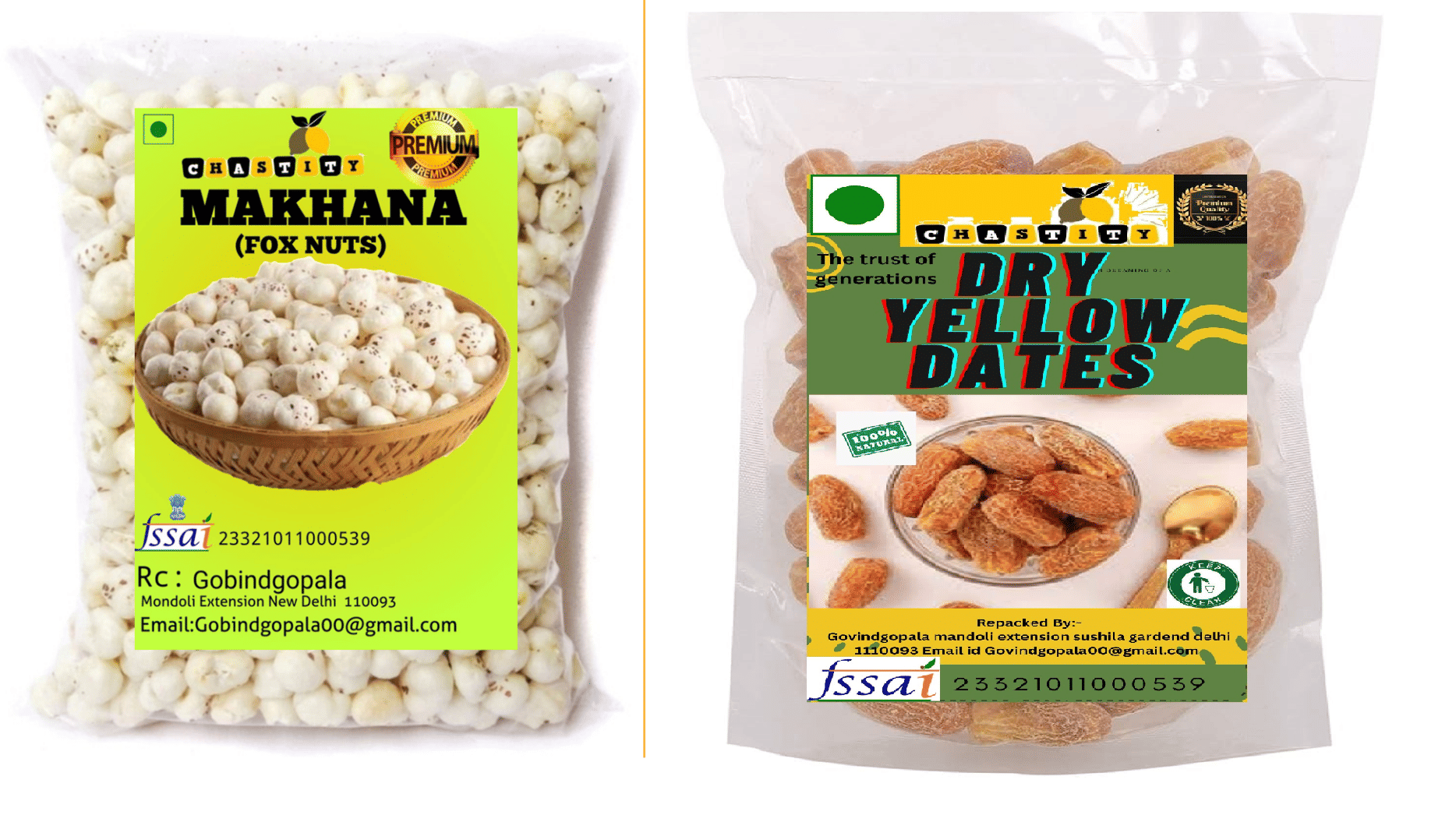 Chastity Dates (Khajoor),Regular phool makhana/lotus seeds 1000 g Pack of 2 Chastity Dates (Khajoor),Regular phool makhana/lotus seeds 1000 g Pack of 2