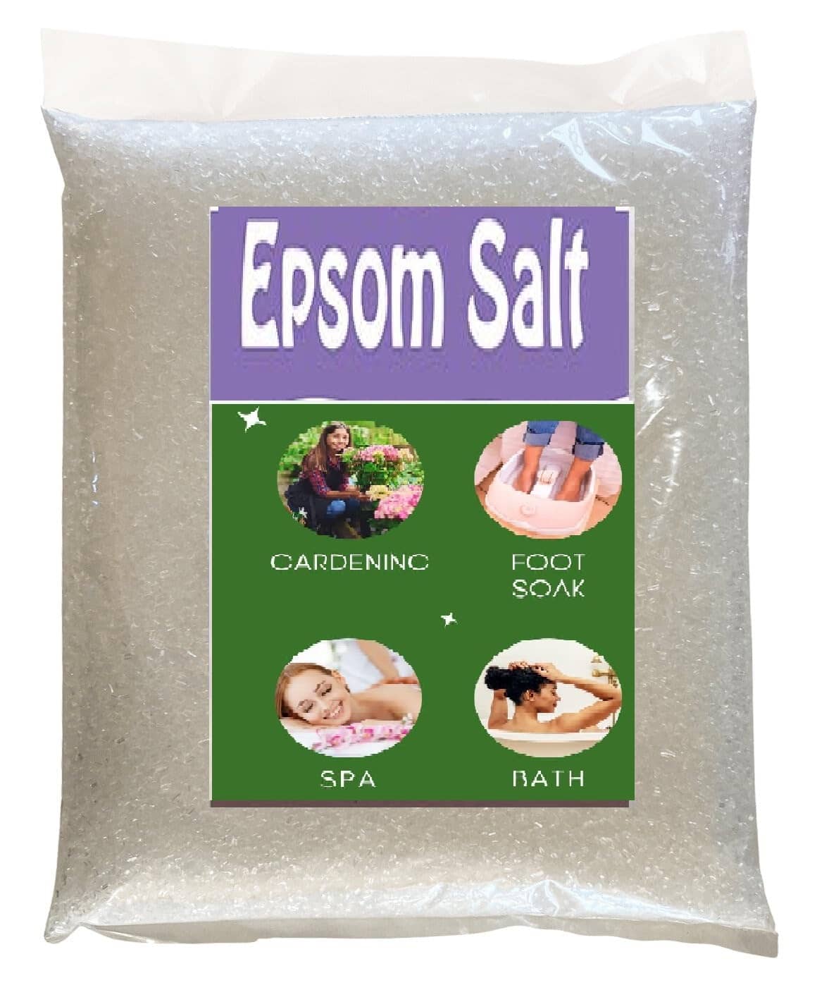 Epsom salt for bath foot plant