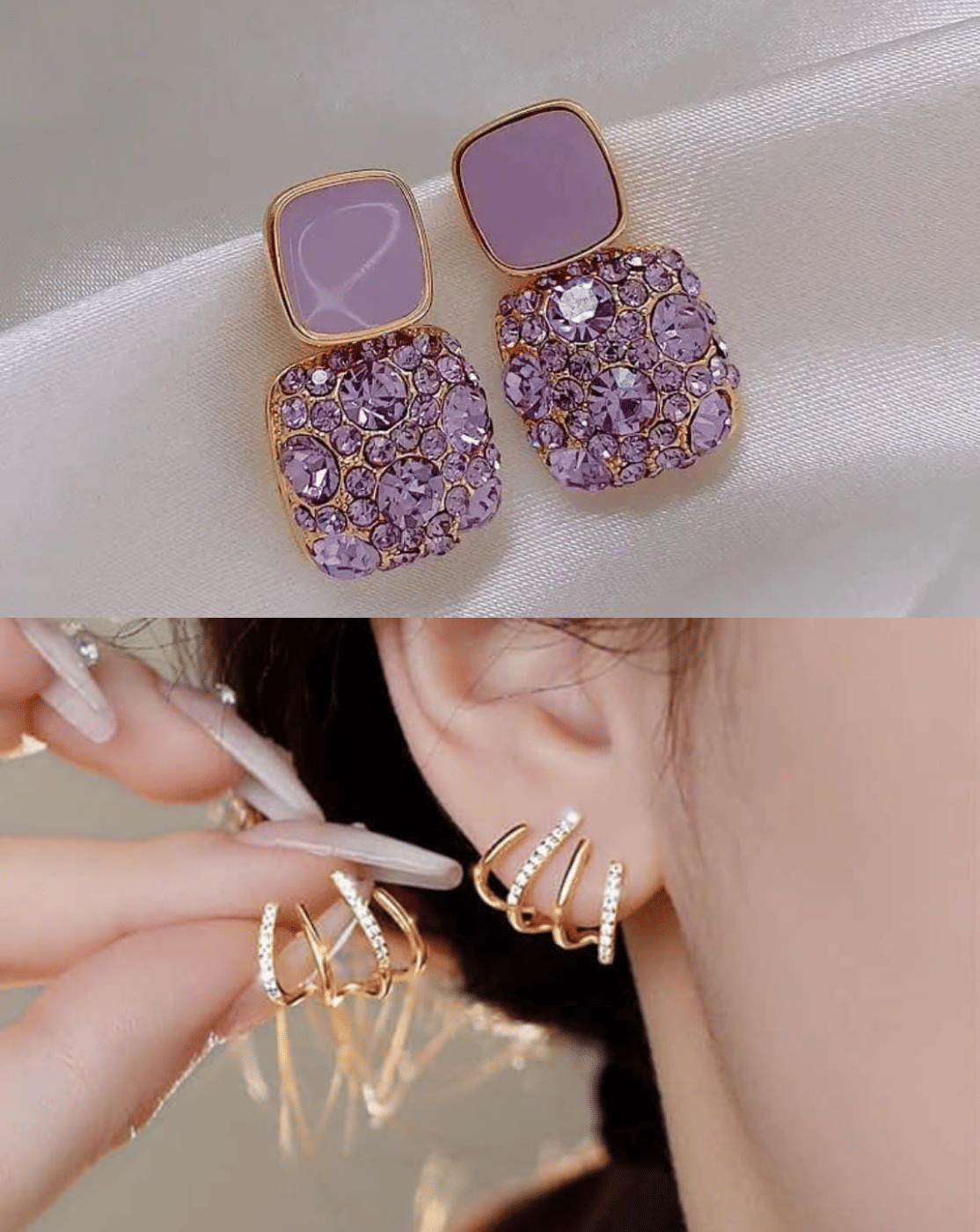     			G.R.A.V.I.T.E.E.E Rose Gold Hoops Earrings ( Pack of 2 )