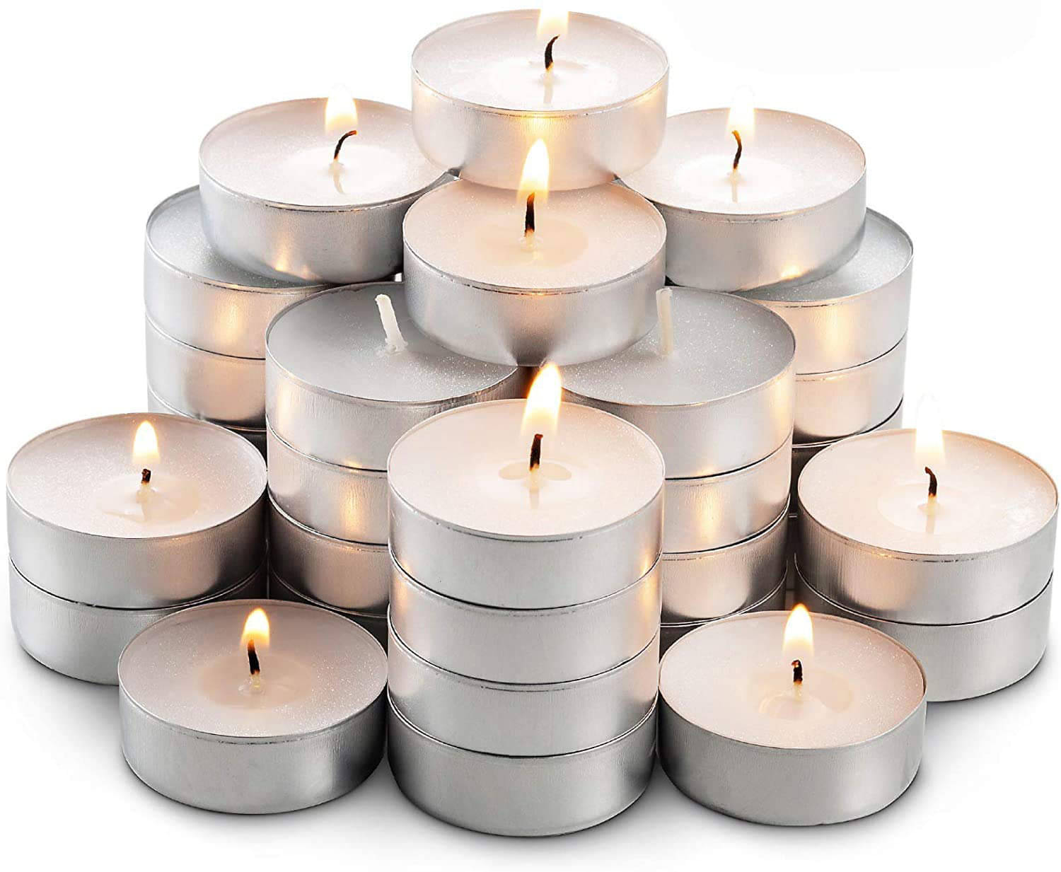 HARSHLOVE White LED Tea Light Candle 4 cm ( Pack of 50 ) HARSHLOVE White LED Tea Light Candle 4 cm ( Pack of 50 )
