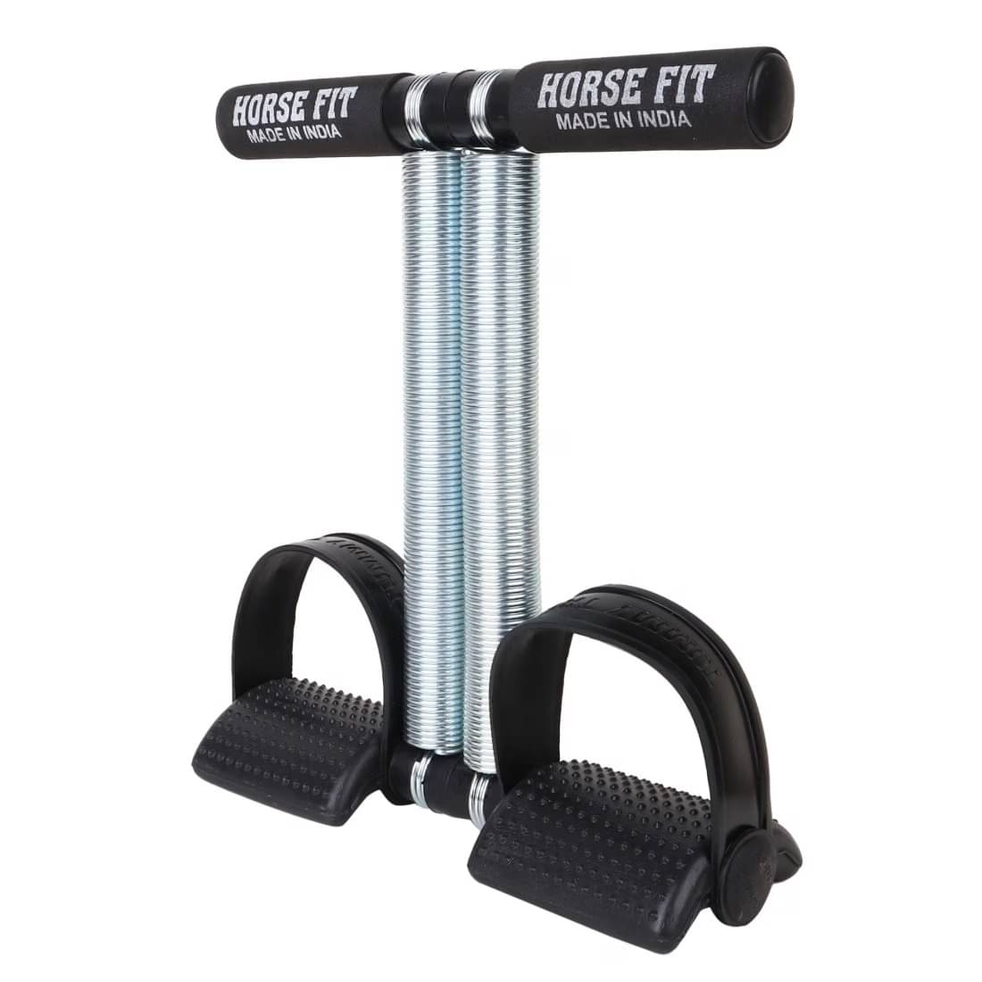 HORSE FIT Double Spring Tummy Trimmer Men and Women for Abs Workout Stomach Exercise Machine for Women and Men Exercise in Gym, Home for Abdominal, Belly Exercise Waist Trimmer, (Multicolor)     			HORSE FIT Double Spring Tummy Trimmer Men and Women for Abs Workout Stomach Exercise Machine for Women and Men Exercise in Gym, Home for Abdominal, Belly Exercise Waist Trimmer, (Multicolor)