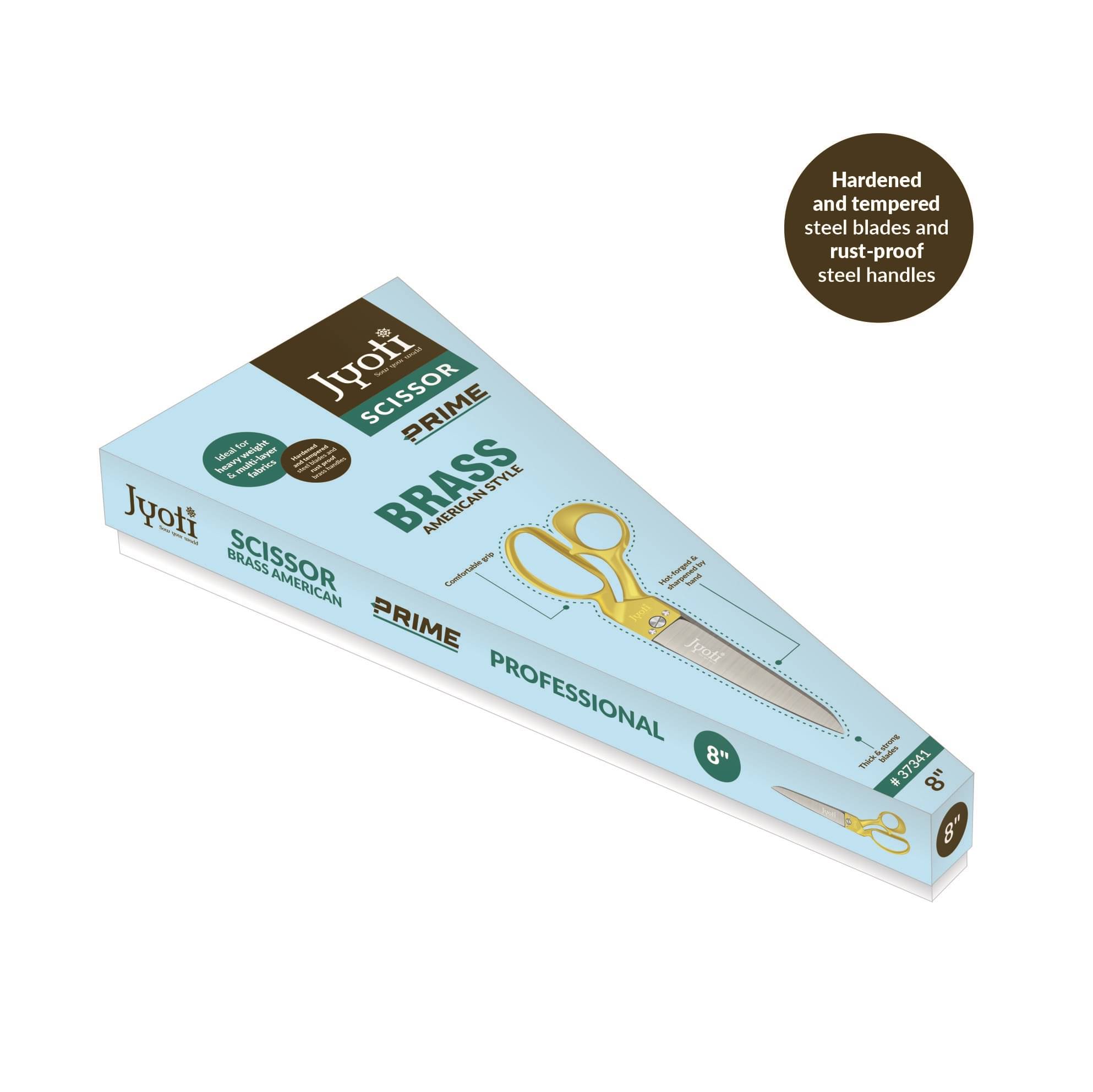 Jyoti Scissor 8" Brass American Style (Prime) - Pack of 1 Jyoti Scissor 8" Brass American Style (Prime) - Pack of 1