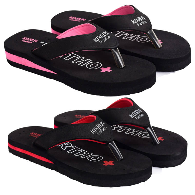     			KIXRUN FASHION Black Women's Daily Slipper