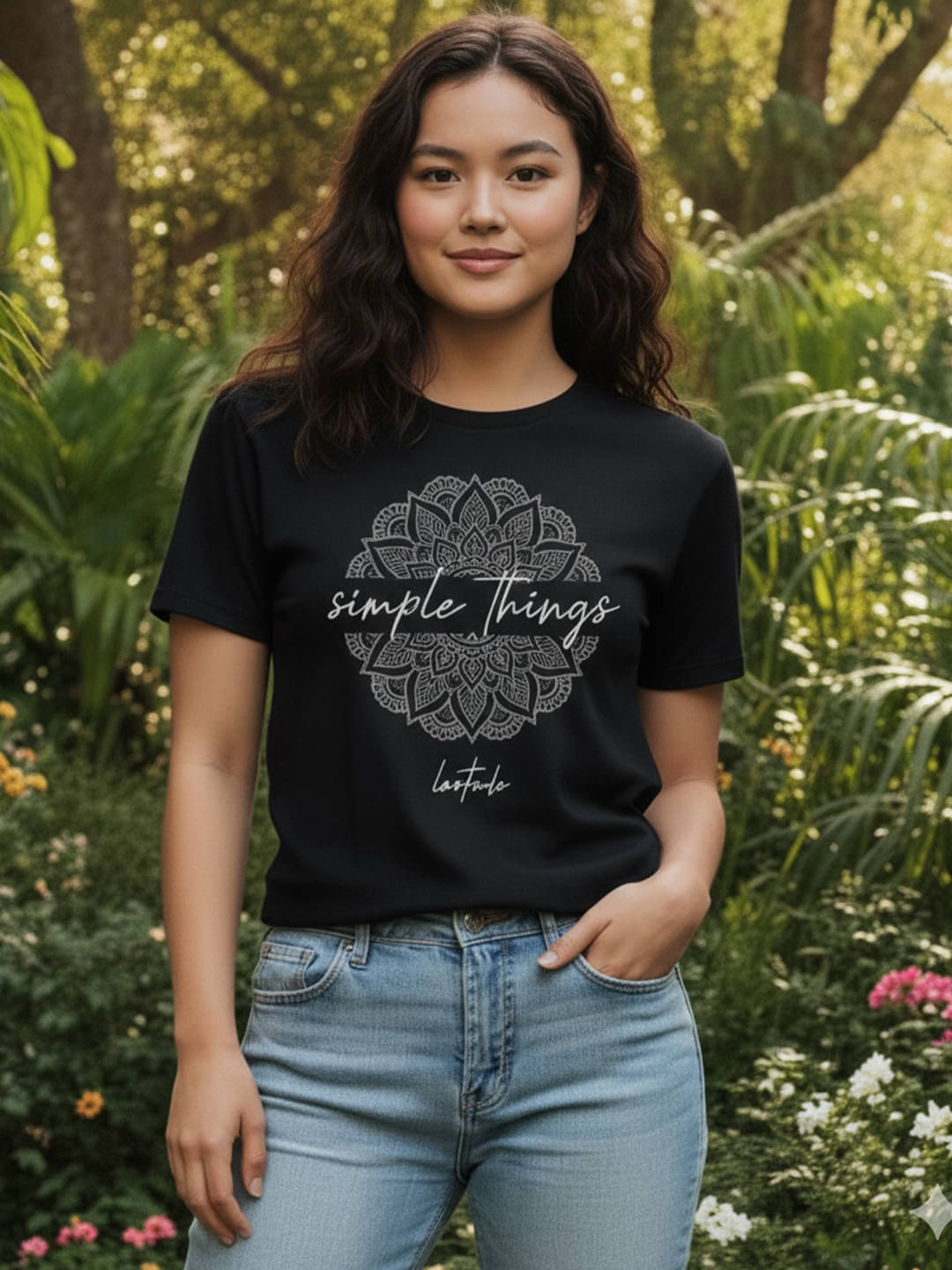 Leotude Women Cotton Blend Printed Regular Fit Round Neck T-Shirt ( Black ) Leotude Women Cotton Blend Printed Regular Fit Round Neck T-Shirt ( Black )