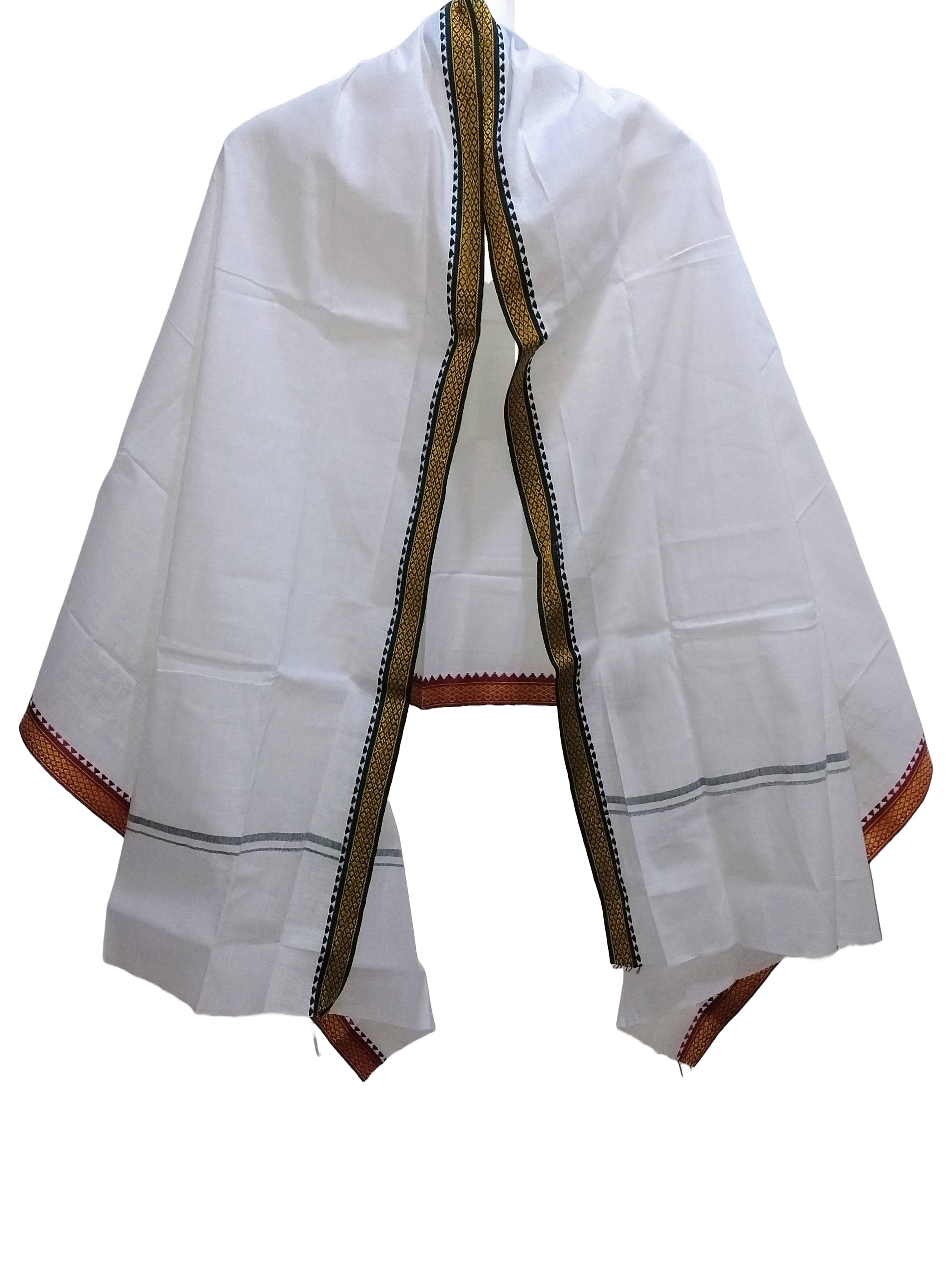MAA SHEETLA CREATIONS Pack of 1 Cotton Below 300 -GSM Bath Towel ( White ) MAA SHEETLA CREATIONS Pack of 1 Cotton Below 300 -GSM Bath Towel ( White )