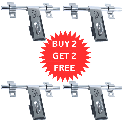 MALAIKAH Buy 2 Get 2 Free Buy 1 Get 1 Free 8 Inch 14mm Stainless Steel Aldrop for Main Doors and Gates – Heavy Duty Rust Resistant Door Latch - Pack of 4 MALAIKAH Buy 2 Get 2 Free Buy 1 Get 1 Free 8 Inch 14mm Stainless Steel Aldrop for Main Doors and Gates – Heavy Duty Rust Resistant Door Latch - Pack of 4