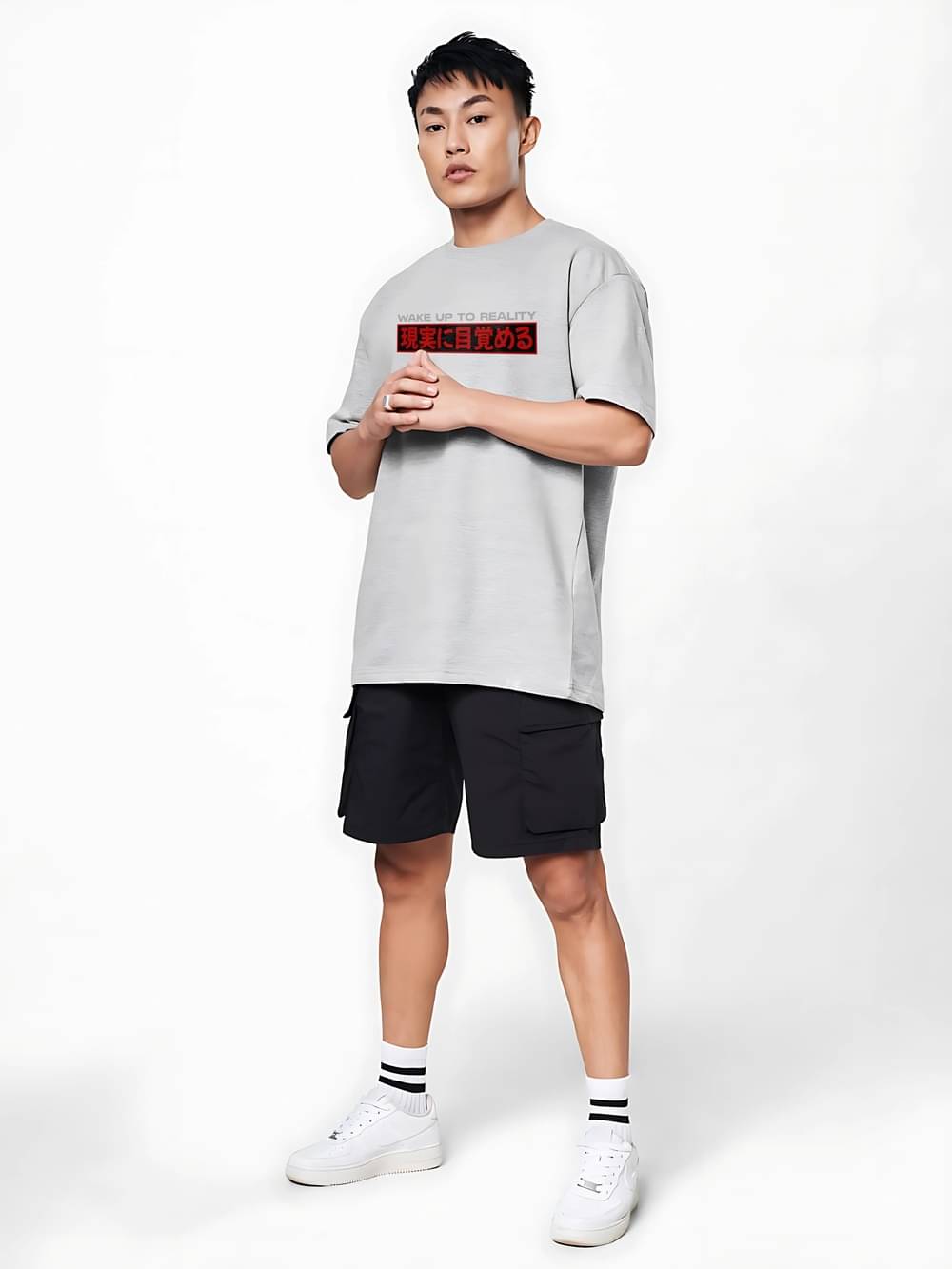 MEGAKART Men 100% Cotton Oversized Fit Printed T-Shirt ( Grey ) MEGAKART Men 100% Cotton Oversized Fit Printed T-Shirt ( Grey )