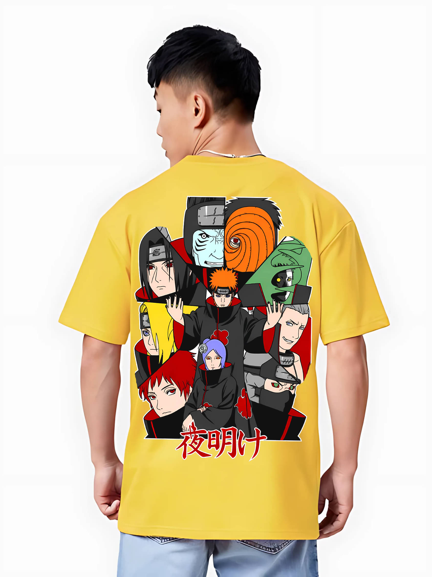     			MEGAKART Men 100% Cotton Oversized Fit Printed T-Shirt ( Yellow )