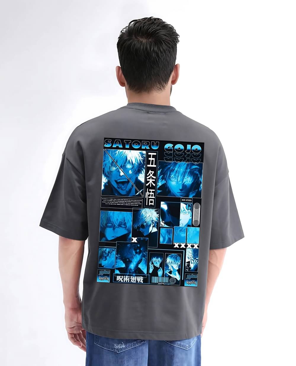 MEGAKART Men 100% Cotton Oversized Fit Printed T-Shirt ( Dark Grey ) MEGAKART Men 100% Cotton Oversized Fit Printed T-Shirt ( Dark Grey )