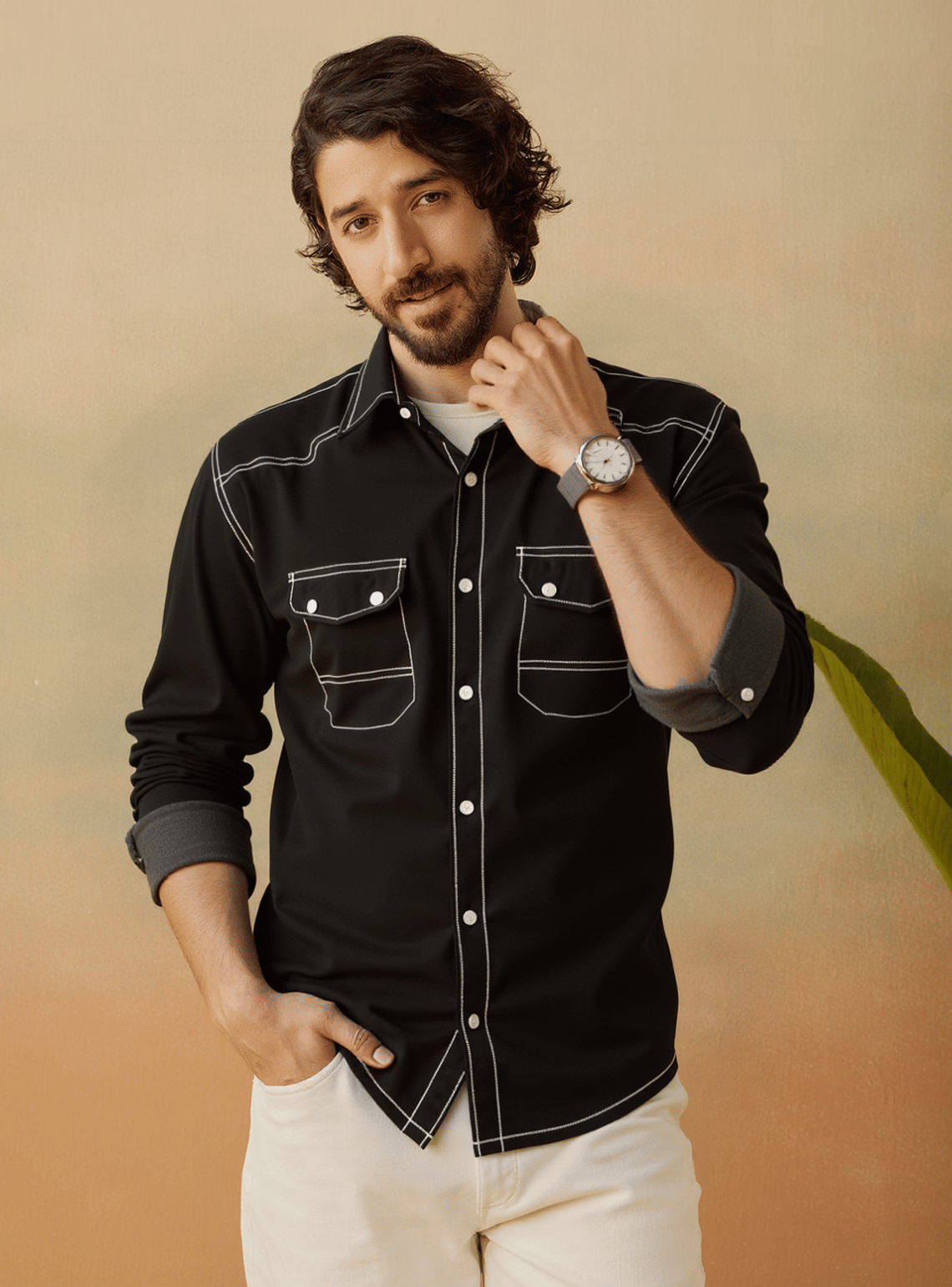 NEW-18 Denim Regular Fit Solids Full Sleeves Men's Casual Shirt - Black ( Pack of 1 ) NEW-18 Denim Regular Fit Solids Full Sleeves Men's Casual Shirt - Black ( Pack of 1 )